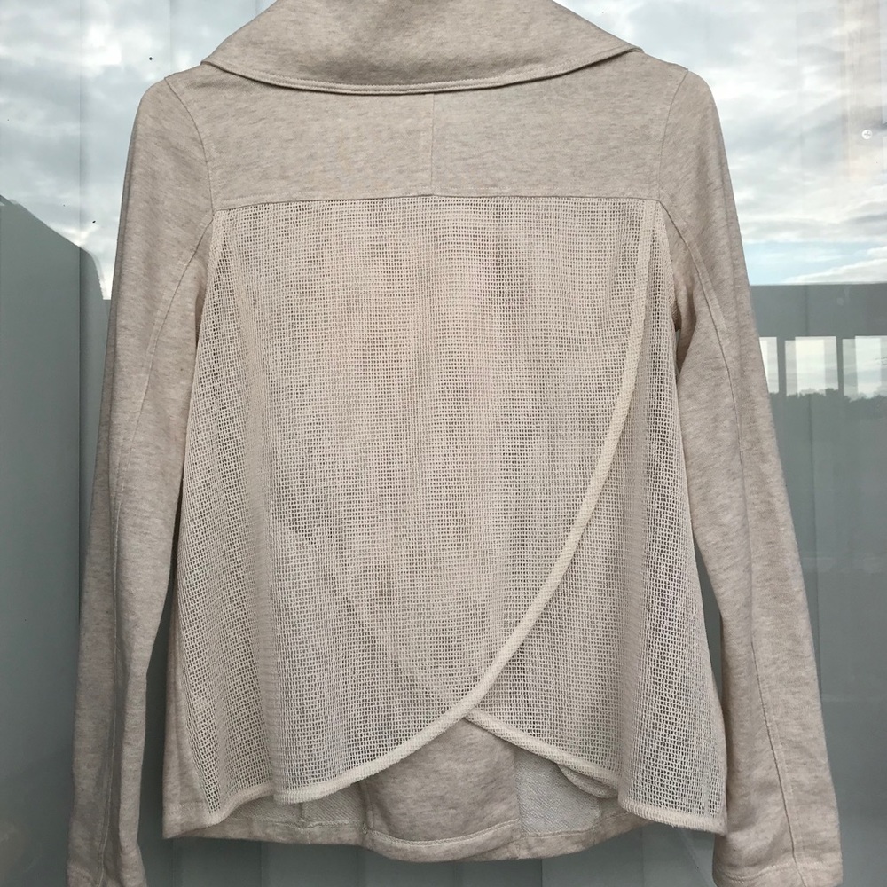 Hem & Thread net striped top back small jacket - Picture 2 of 7
